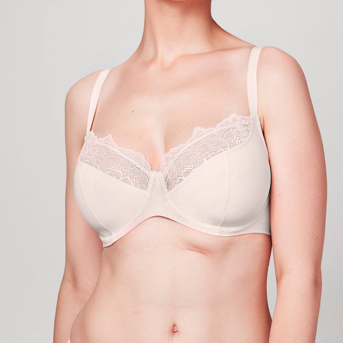 Coated Jersey Bra Top in Pale gold