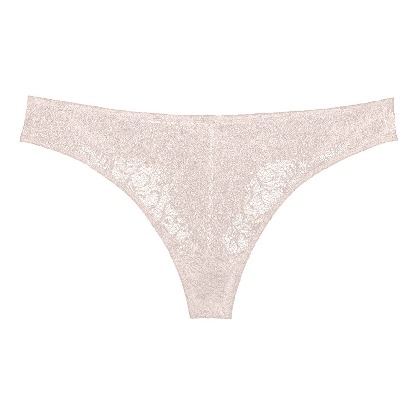  KELITCH Women's Briefs Scalloped Lace Hipster Thong